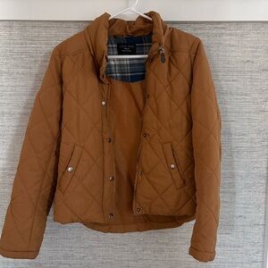 Love Tree Women's Tan Quilted Puffer Jacket